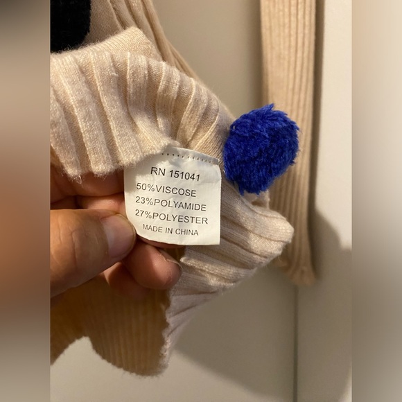 Few Moda Pom Pom Snap Button Ribbed Cardigan - Picture 5 of 8